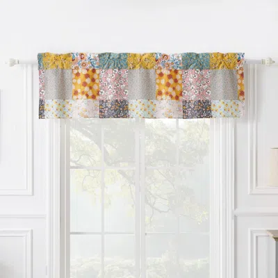 Breebe Carlie Calico Patches Window Valance In Multi