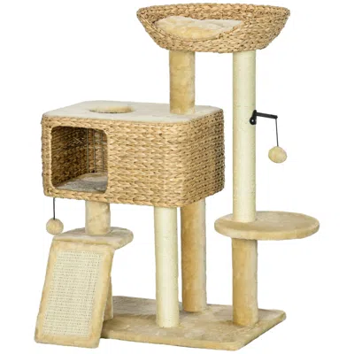 Breebe Cat Tree For Indoor Cats With Scratching Posts And Condo Tower In Multi