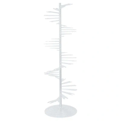 Breebe Champagne Glass Holder Tower Clear Acrylic Spiral Design - Flute Display Rack Cocktail Tree Stand Wi
