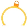 Breebe Christmas Pre-lit Arch With Gold Ornament Cap And 300 Warm White Led Lights In Yellow