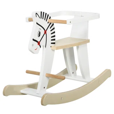 Breebe Classic Toddler Rocking Horse With Safety Bar In Multi