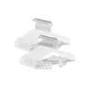 Breebe Clear Plastic Pants Hangers 30 Pack In White