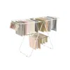 Breebe Clothes Drying Rack With Sock Clips In White