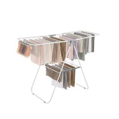 Breebe Clothes Drying Rack With Sock Clips In White