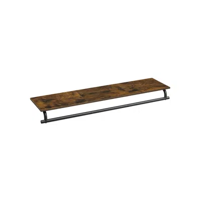 Breebe Clothes Rack With Top Shelf In Brown