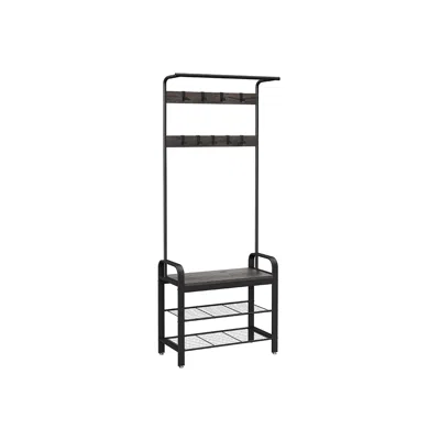 Breebe Coat Rack Charcoal Gray And Black In Blue