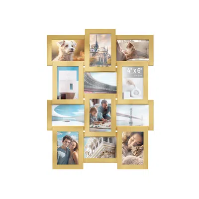 Breebe Collage Picture Frames, 4x6 For Wall Decor Set Of 12, Multi Family Photo For Gallery Decor, Hanging