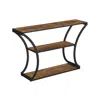 Breebe Console Table With Curved Frames And 2 Open Shelves