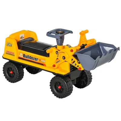 Breebe Controllable Digging Bulldozer Ride-on For Children In Yellow