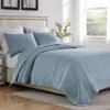 Breebe Cosmo Chambray Coverlet Set 3-piece King/cal King In Blue