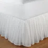Breebe Cotton Voile Bed Skirt 18″ Full In White