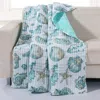Breebe Cruz White Throw In Blue