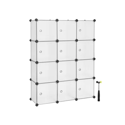 Breebe Cube Storage With Door, Set Of 12 Plastic Cube