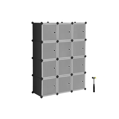 Breebe Cube Storage With Door, Set Of 12 Plastic Cubes