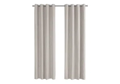 Breebe Curtain Panel, 2pcs Set, 54'w X 95'l, Room Darkening, Grommet, Living Room, Bedroom, Kitchen, Beige  In Neutral