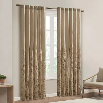 Breebe Curtain Panel(only 1 Pc Panel) In Brown