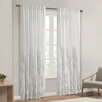 Breebe Curtain Panel(only 1 Pc Panel) In White