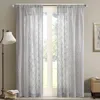 Breebe Diamond Sheer Window Curtain Panel(only 1 Pc Panel) In White