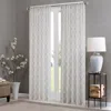 Breebe Diamond Sheer Window Curtain Panel(only 1 Pc Panel) In White