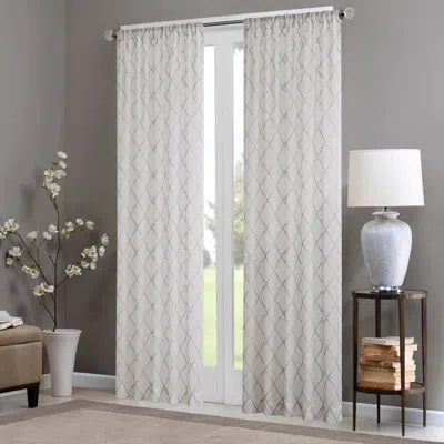 BREEBE DIAMOND SHEER WINDOW CURTAIN PANEL(ONLY 1 PC PANEL)