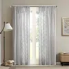 Breebe Diamond Sheer Window Curtain Panel(only 1 Pc Panel) In White