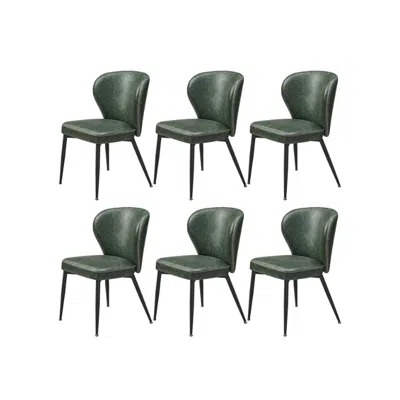 Breebe Dining Chairs Set Of 6 In Green