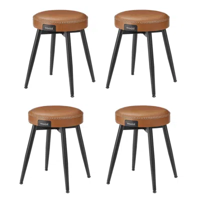Breebe Dining Chairs Stools Set Of 4 In Brown