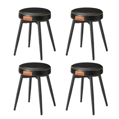 Breebe Dining Chairs Stools Set Of 4 In Black
