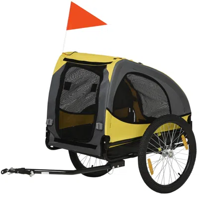 Breebe Dog Bike Trailer And Pet Stroller For Medium Dogs In Yellow