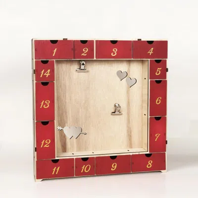 Breebe Double Hearts Dual Clip Picture Holder 14 Jewelry Keepsake Boxes Valentine In Red