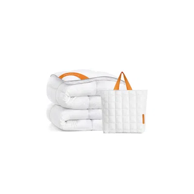 Breebe Down Comforter, 65 oz Filling For All Seasons In White