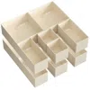 Breebe Drawer Organizer,dresser Drawer Organizers, Set Of 12, Foldable Fabric Storage Bins For Socks, Under