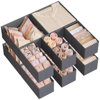 Breebe Drawer Organizer, Dresser Drawer Organizers, Set Of 12, Foldable Fabric Storage Bins For Socks, Unde