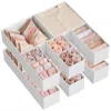 Breebe Drawer Organizer,dresser Drawer Organizers, Set Of 12, Foldable Fabric Storage Bins For Socks, Under