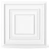 Breebe Drop Ceiling Tiles 24" X 24" Pvc Ceiling Panels With 3d Decorative Patterns 12-pack In White