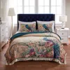 Breebe Eden Peacock Quilt Set 3-piece Full/queen In Multi