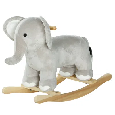 Breebe Elephant Rocker With Realistic Sounds (ages 2-4) In Gray