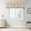 Breebe Embroidered Window Valance Yellow 50x18' In Multi