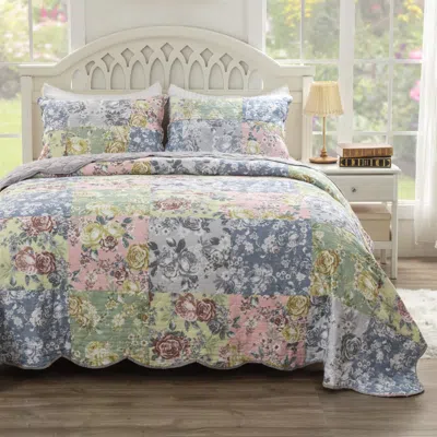Breebe Emma Quilt Set 3-piece Full/queen In Multi