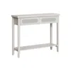 Breebe Entry Table With 2 Drawers And Open Shelf Oatmeal Beige