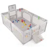 Breebe Extra Large Playpen With Basketball Hoop For Babies And Toddlers In White