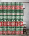 Breebe Fair Isle Shower Curtain - 72x72 In Multi