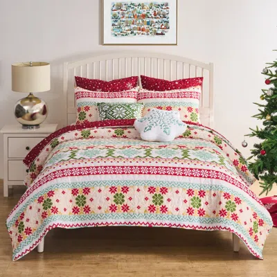 Breebe Fair Isle Snow Quilt In Multi