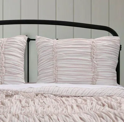 Breebe Farmhouse Chic Sham Standard In Pink