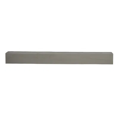 Breebe Fir Wood Fireplace Mantel Floating Shelf Flat Surface Grey Modern Decor 72in