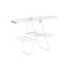 Breebe Foldable 2-level Laundry Drying Rack White And Pink