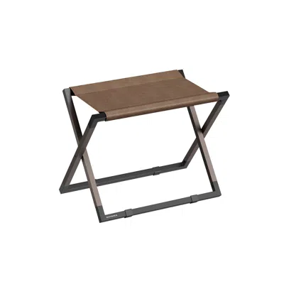 Breebe Foldable Metal Luggage Rack In Brown