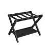 Breebe Folding Luggage Rack With Storage Shelf