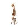 Breebe Free Standing Coat Stand With 8 Hooks And Storage Shelf In Brown