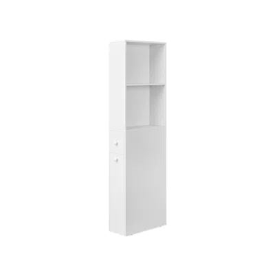 Breebe Freestanding Cabinet With Storage Drawers And Adjustable Shelf